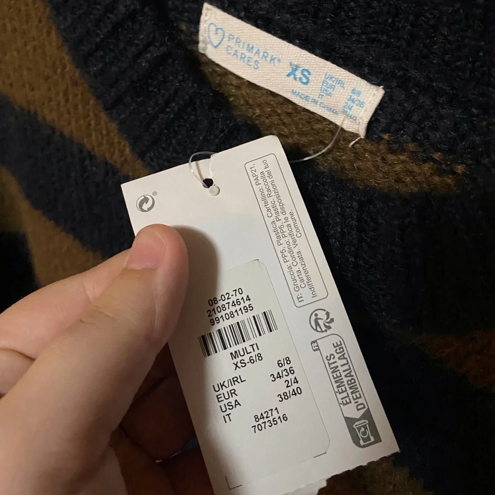Primark Black and Brown Striped Women's Sweater - Picture 4 of 4